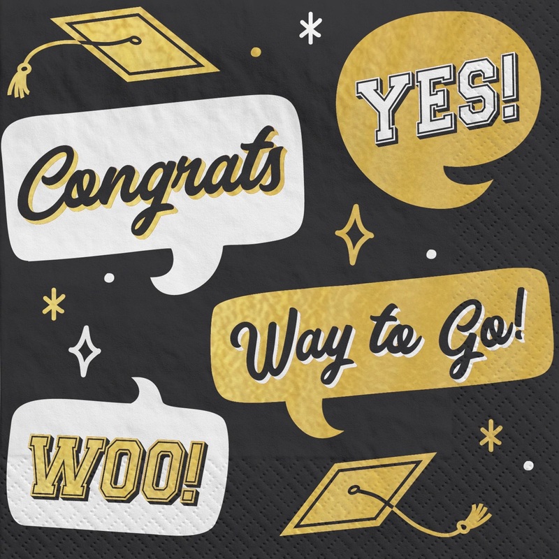 Graduation Foil Napkins