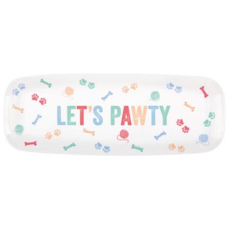 Lets Pawty Plastic Party Tray