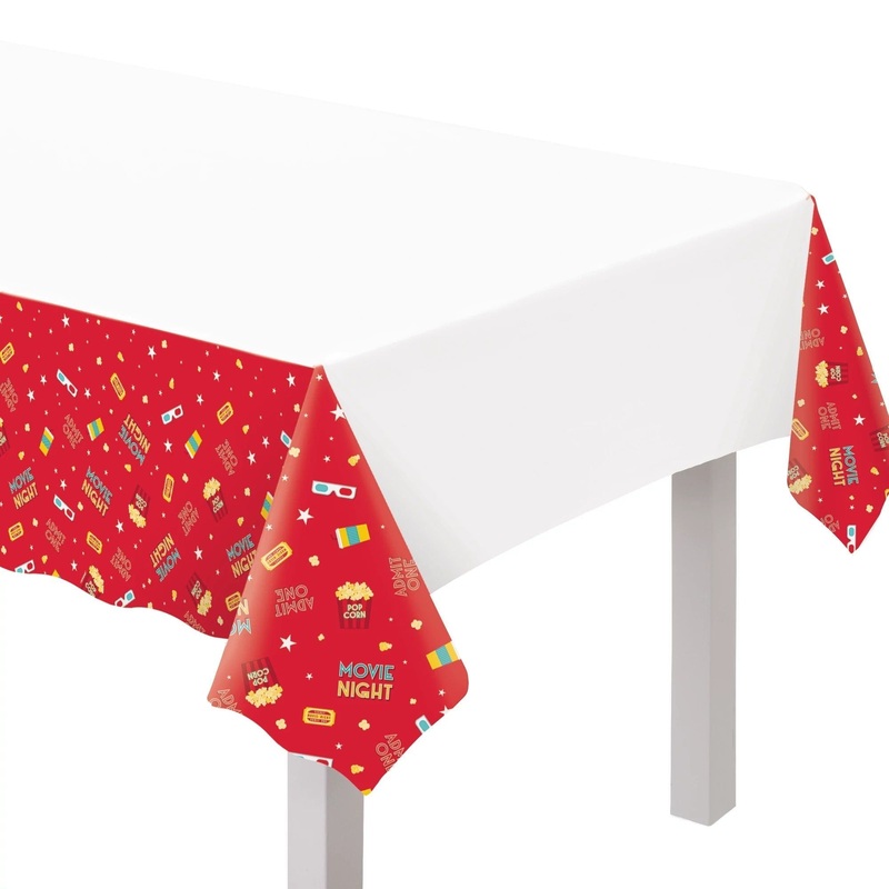 Movie Theme Plastic Table Cover