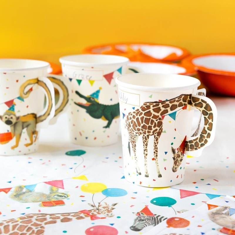 Party Animals Birthday Paper Cups 8ct