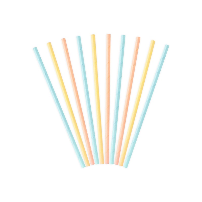 Pastel Party Straws
