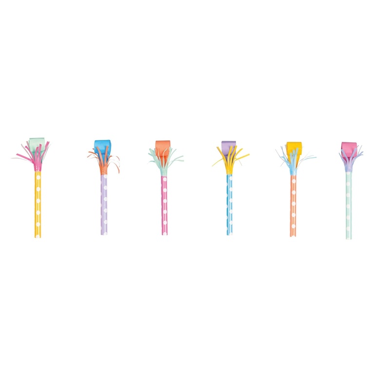 Pastel Rainbow Party Blowout Favors