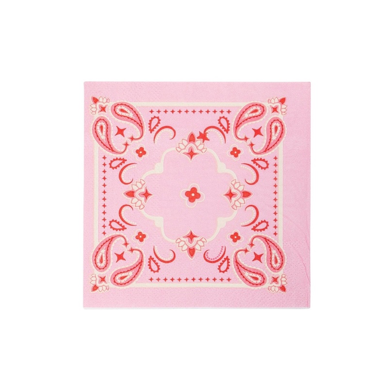 Pink Bandana Cocktail Napkins