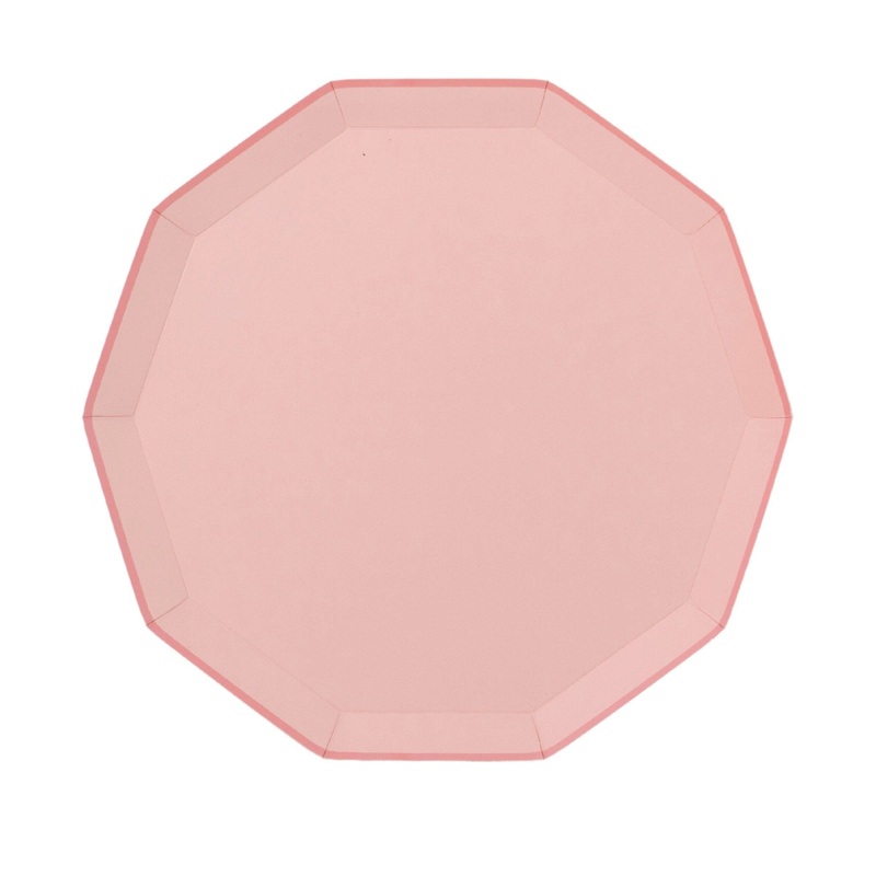 Pink Paper Dinner Plates