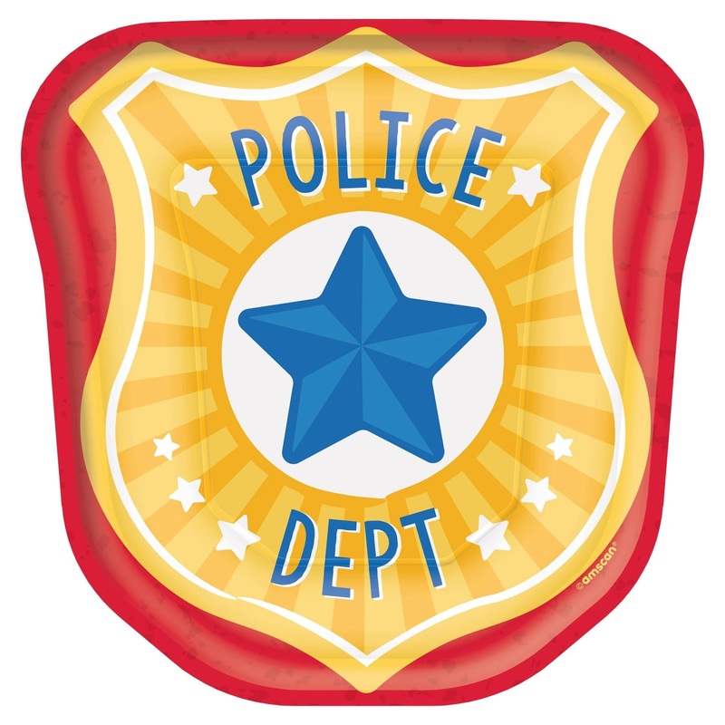 Police Badge Party Plates
