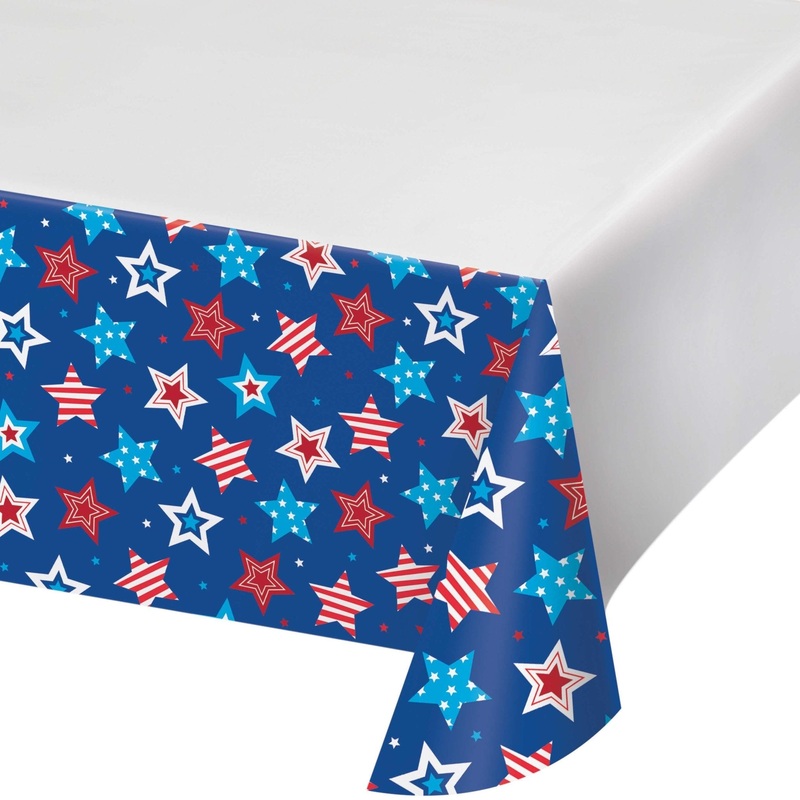 Stars & Stripes Party Paper Table Cover