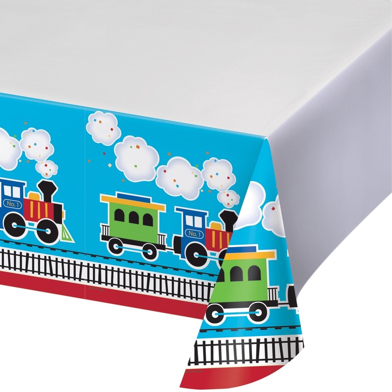 Train Party Tablecloth