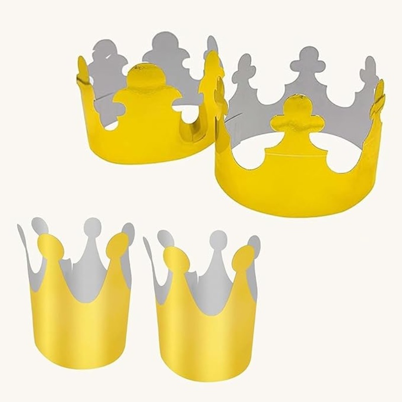 6 Small & 6 Big Paper crowns
