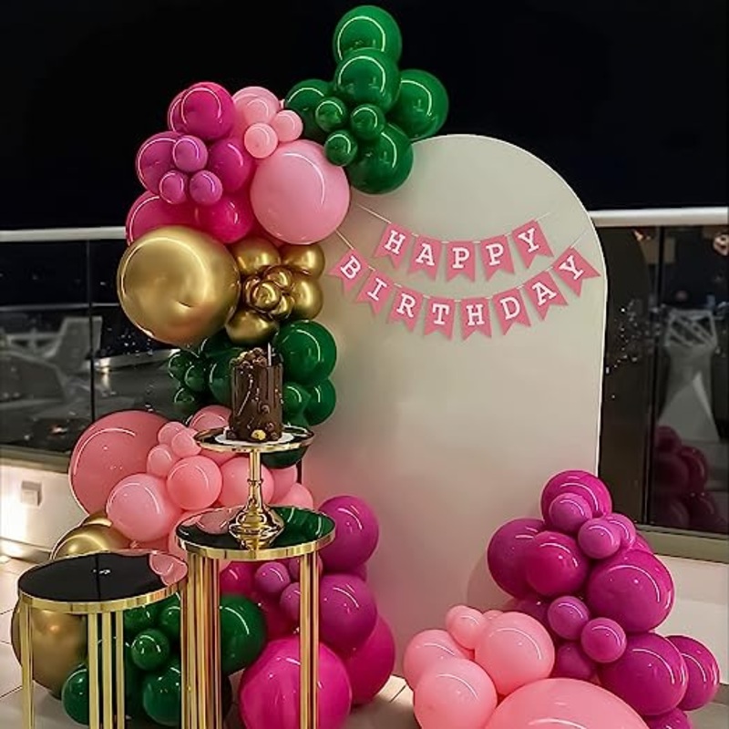 Birthday decor multicolor items kit