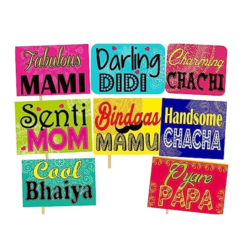 Photoshoot Props on Haldi and Mehendi Ceremony