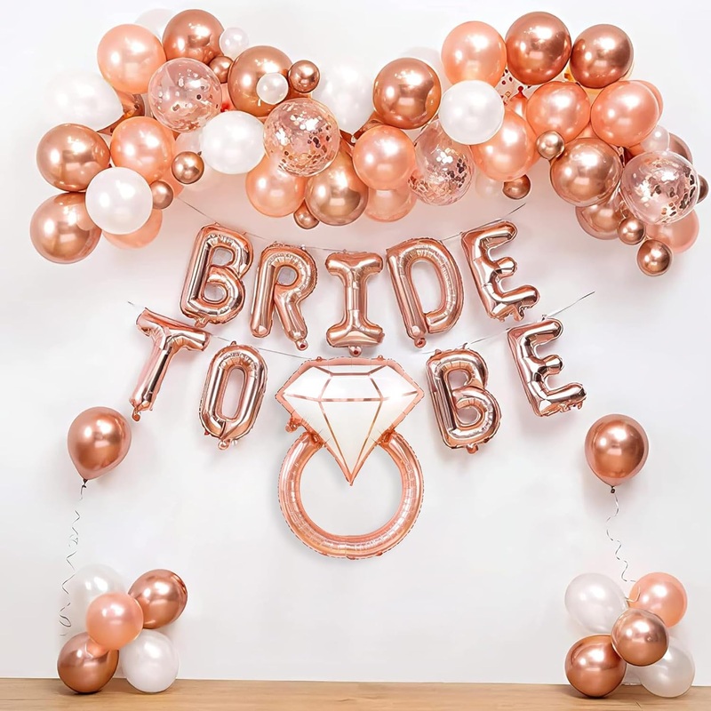 Rose Gold Theme Bride To Be Decoration Kit