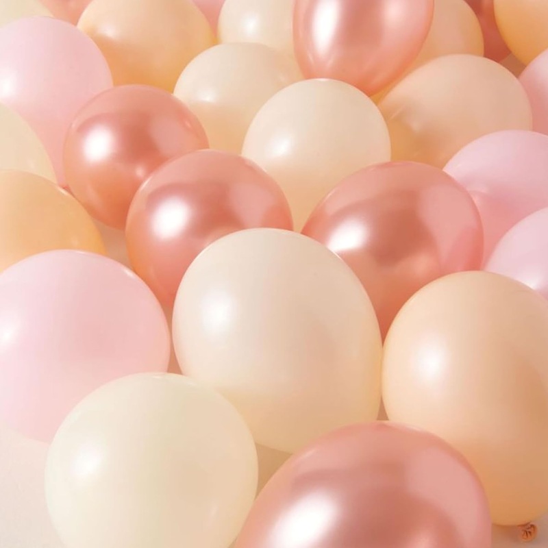 Rosegold, Peach & Pink Balloon combo