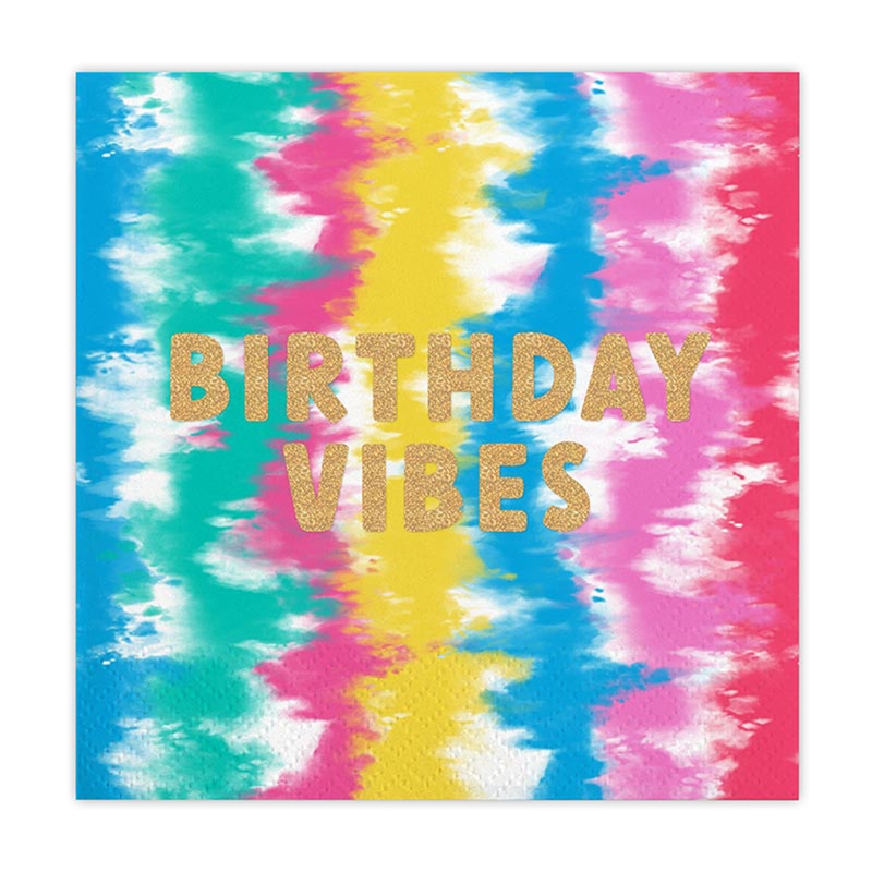 "Birthday Vibes" Cocktail Napkins