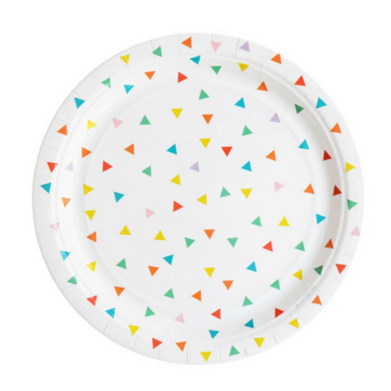 Confetti Triangle Plates
