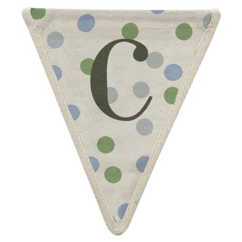 Fabric Bunting Letter C