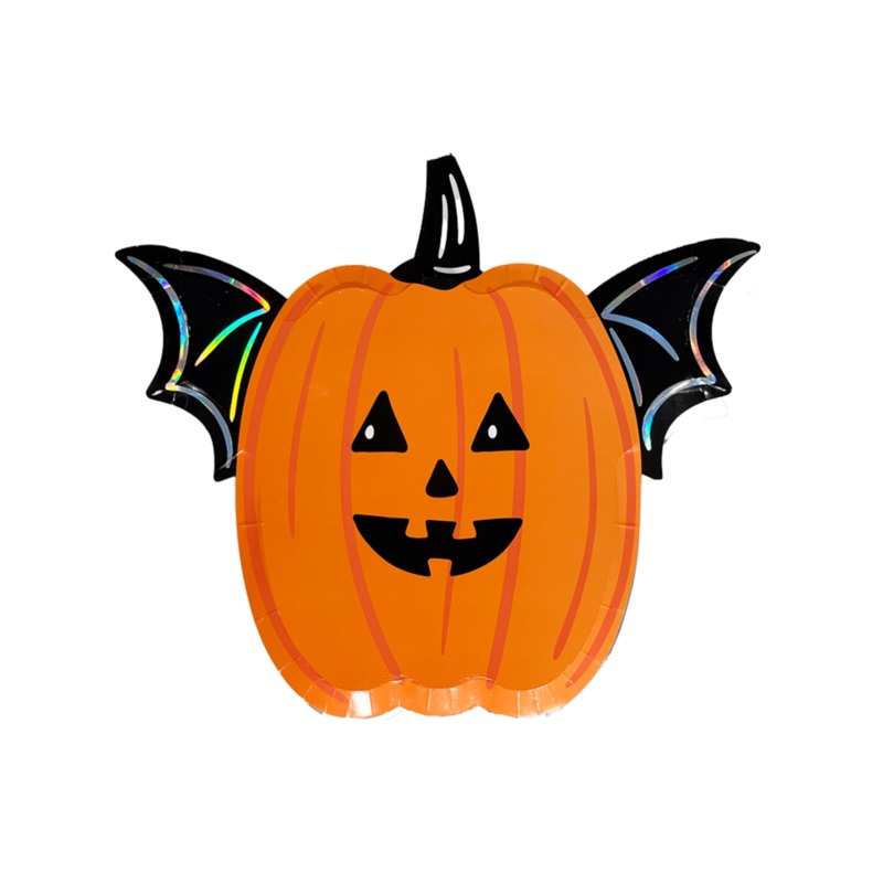 Going Batty Large Pumpkin Plates