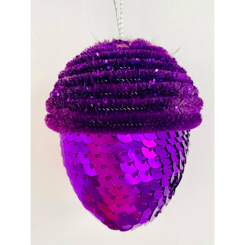 Sequin Acorn Ornaments