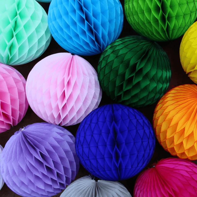 14" Honeycomb Balls - 23 Color Options