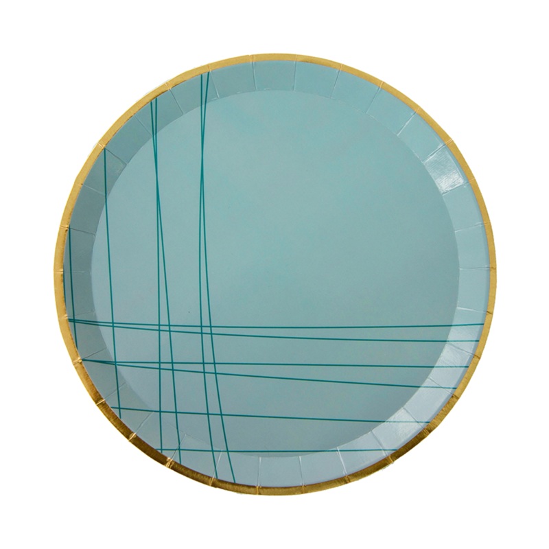 Blue Feliz Cumpleao Dinner Plates
