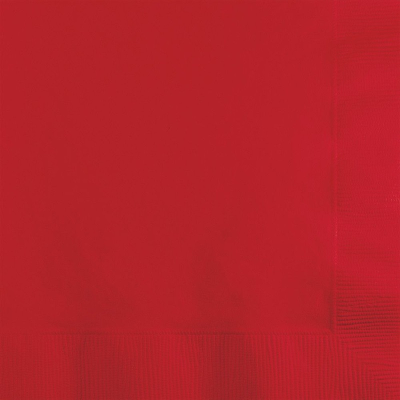 Candy Apple Red Napkins - 2 Size Options