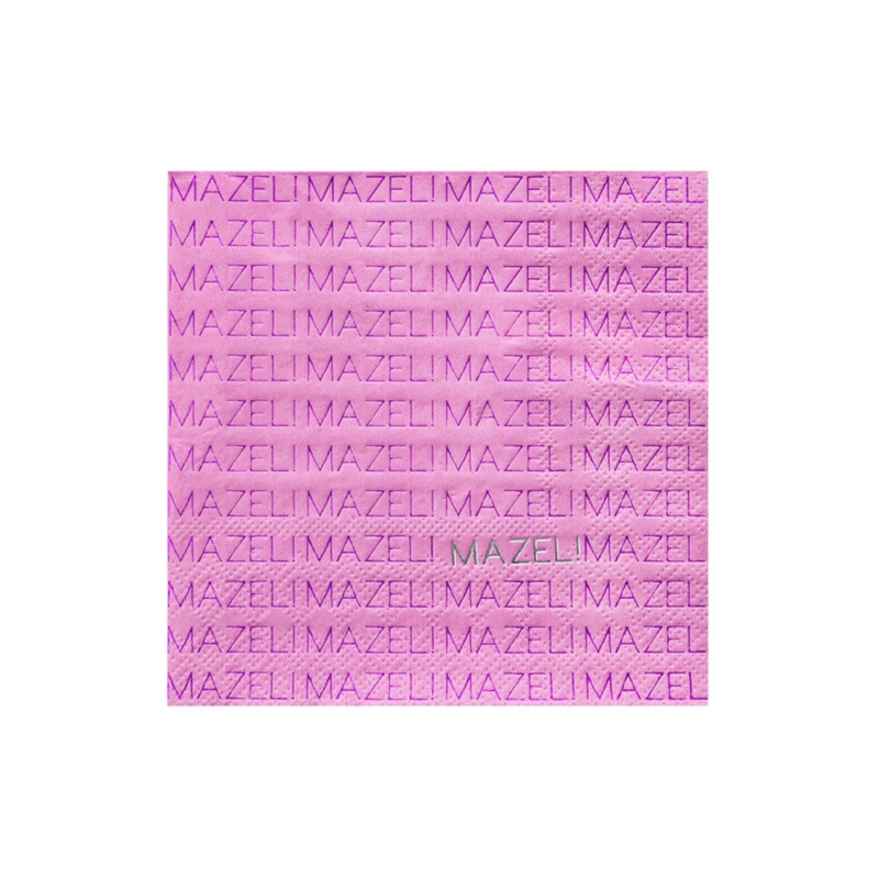 Pink "Mazel" Cocktail Napkins