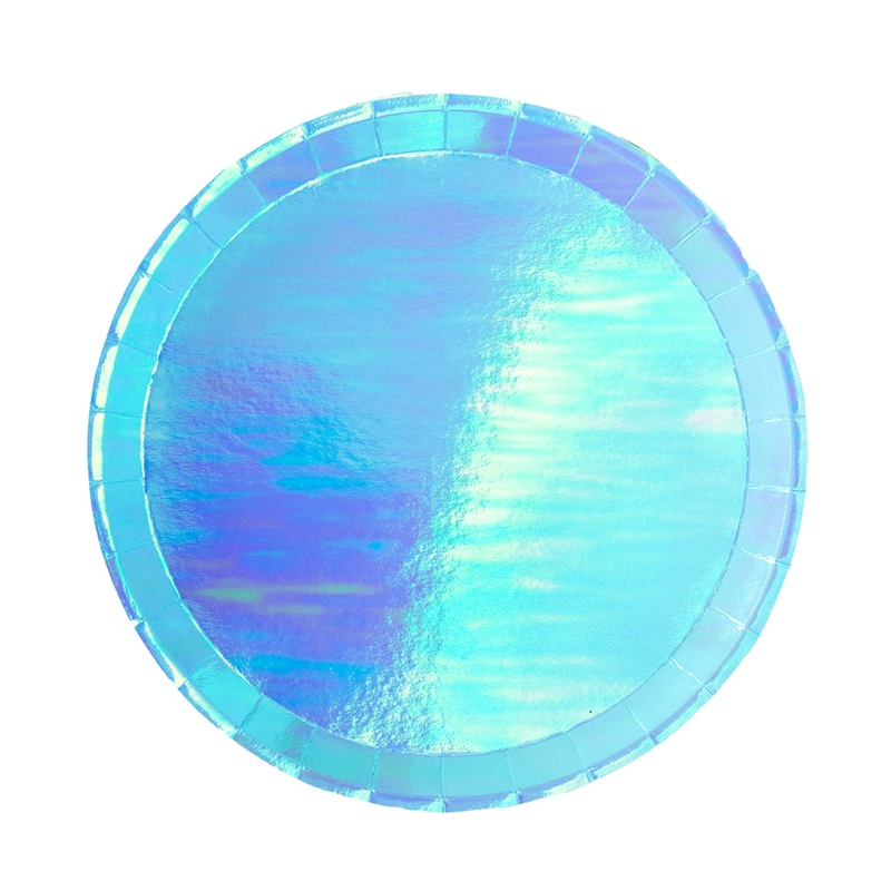 Posh Bubble Mint Round Dinner Plates