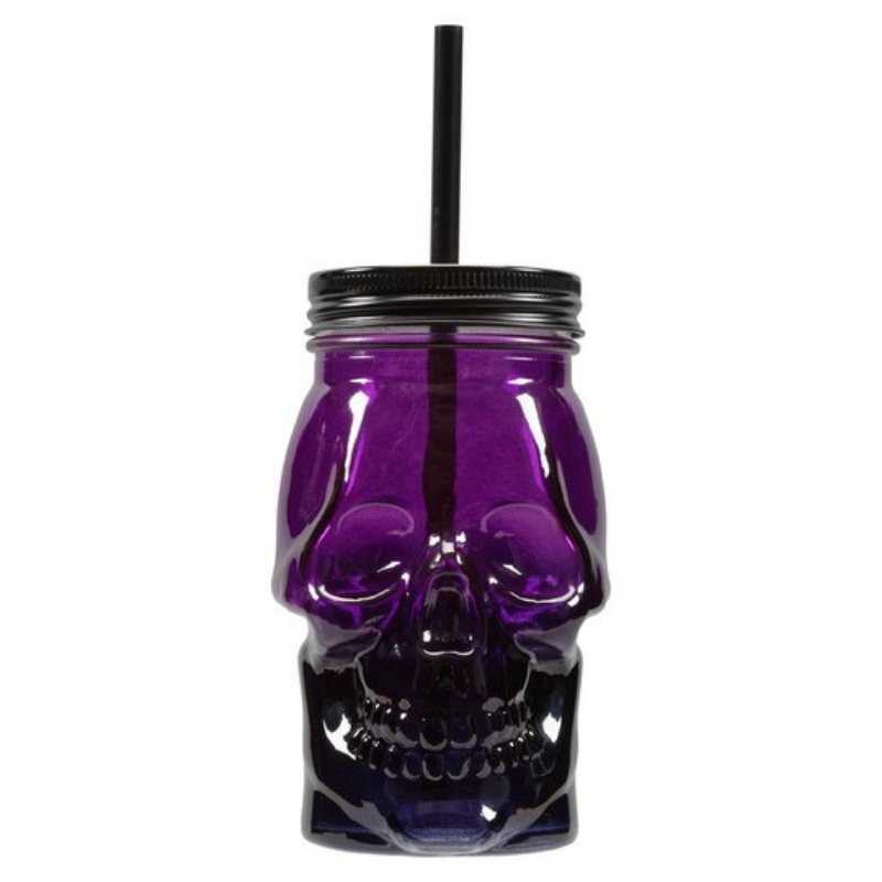 Skull Shaped Plastic Tumbler