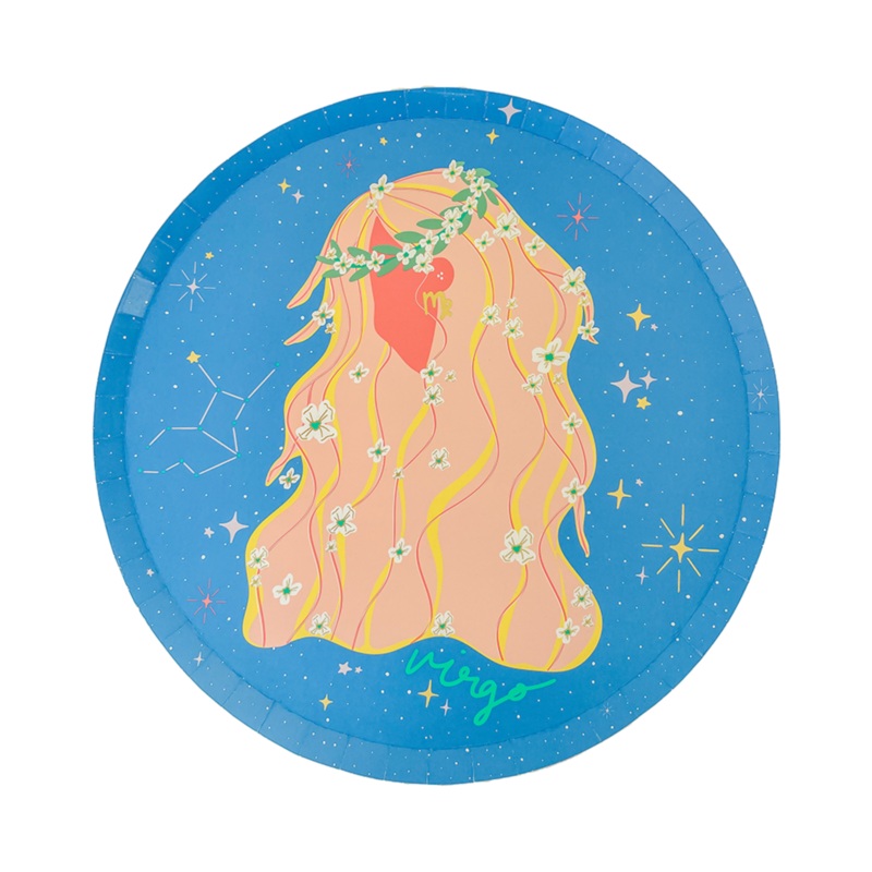 Zodiac Virgo Dinner Plates