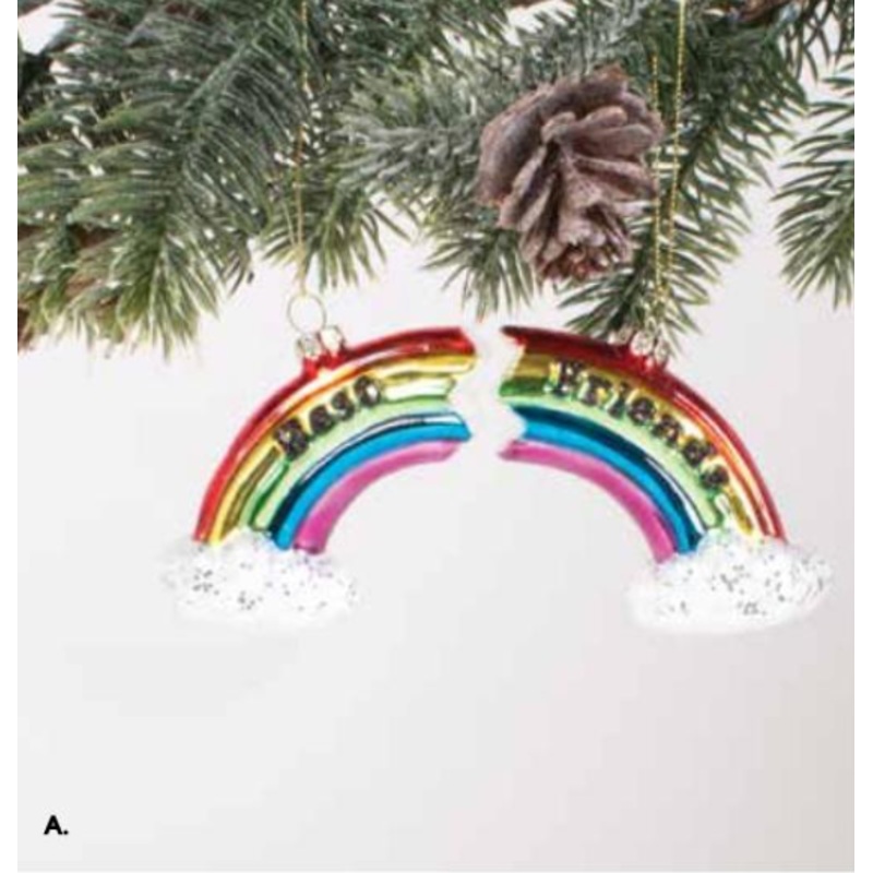 BFF Rainbow Ornament Set