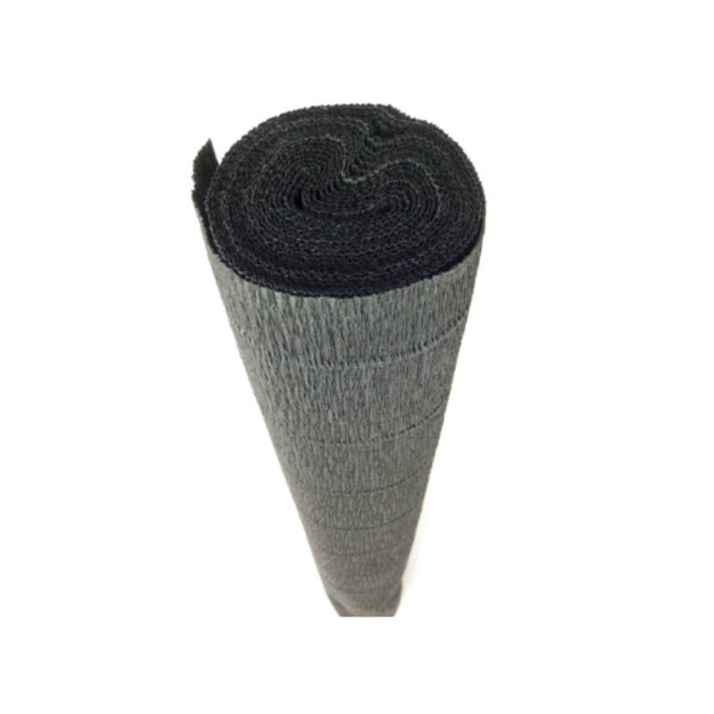 Black Crepe Paper Table Runner