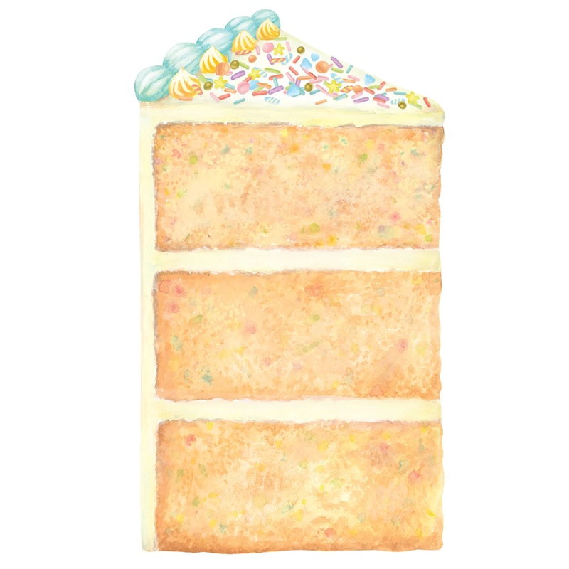 Cake Slice Table Accents