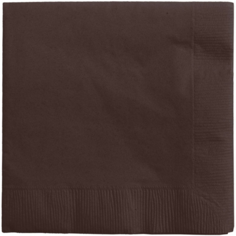 Chocolate Brown Napkins - 2 Size Options