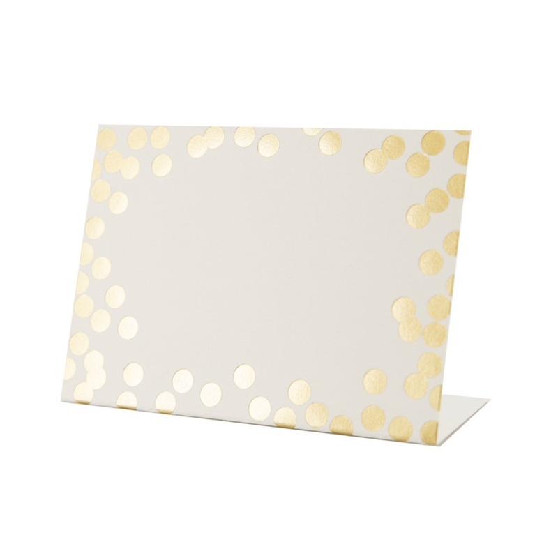 Frame Place Cards - Gold Foil Confetti