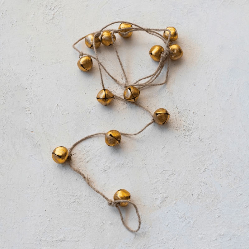 Gold Jingle Bell Garland