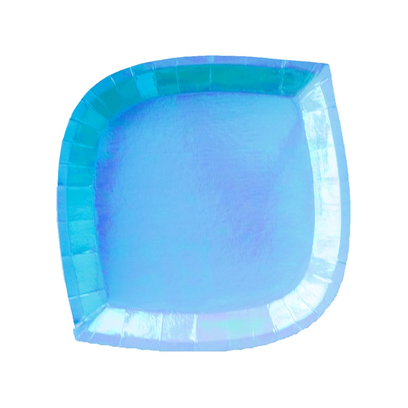 Posh Bubble Mint Dessert Plate