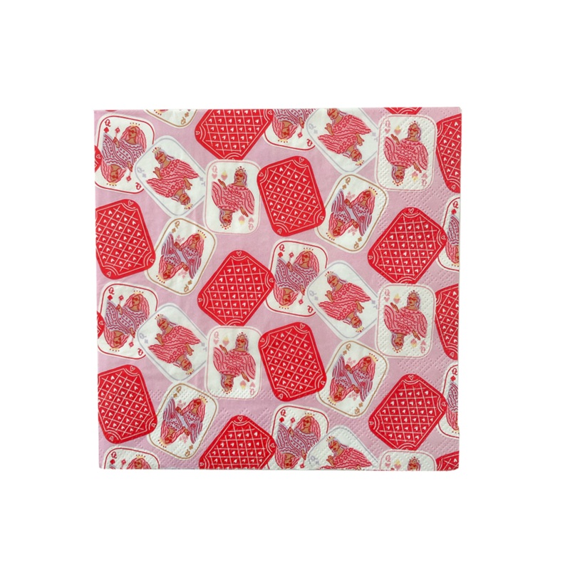 Queens Four Of A Kind Patterned Large Napkins