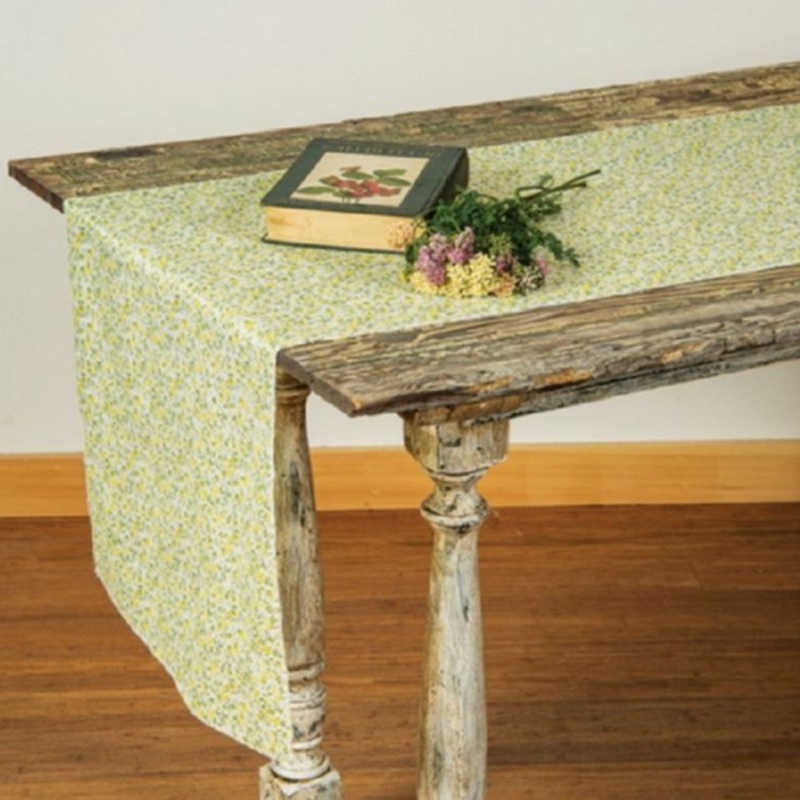 Yellow Calico Table Runner