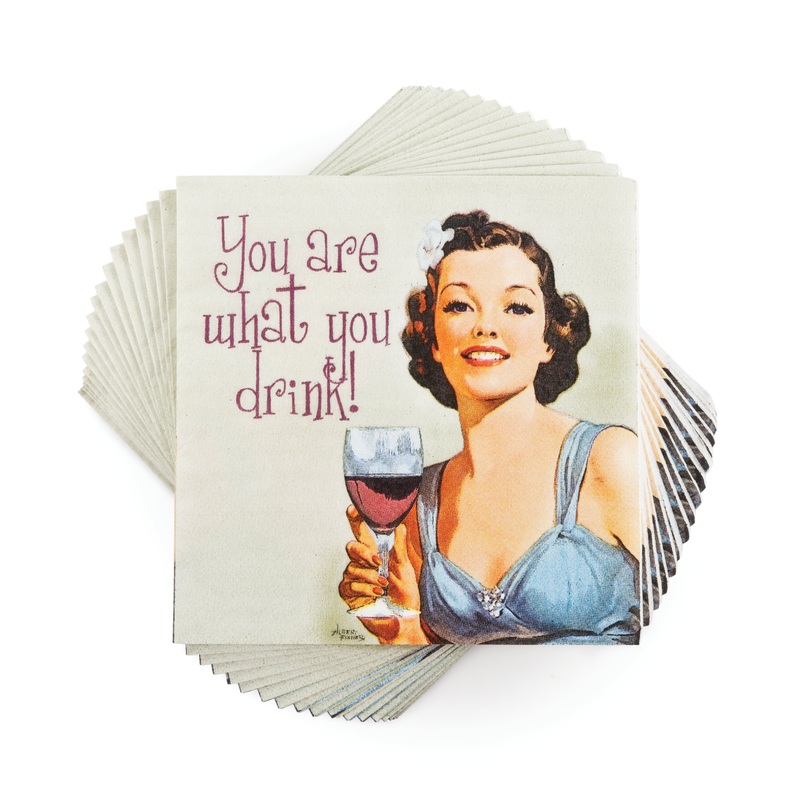 "You Are What You Drink" Cocktail Napkins