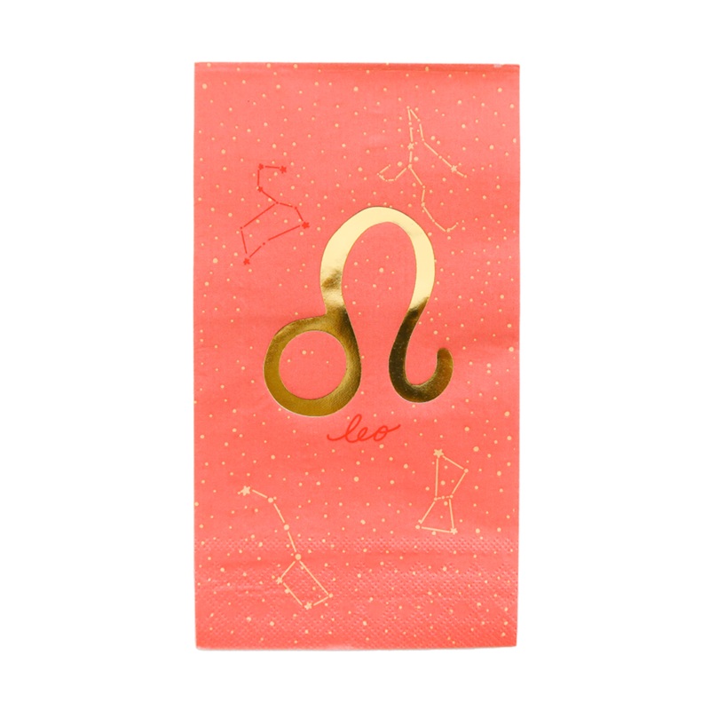 Zodiac Leo Guest Napkins