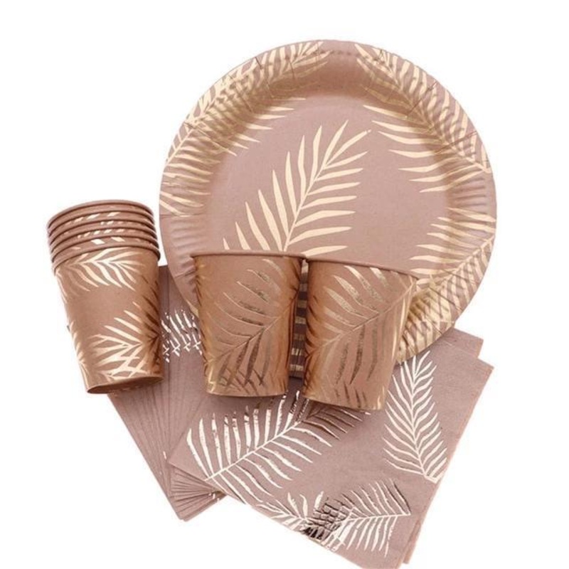 Gold Foil Tableware Set