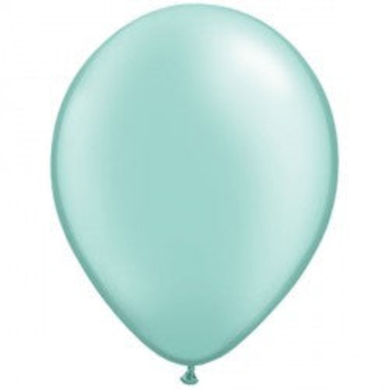 Qualatex Pearl Mint Green 16 Latex Balloons (50/Pk)