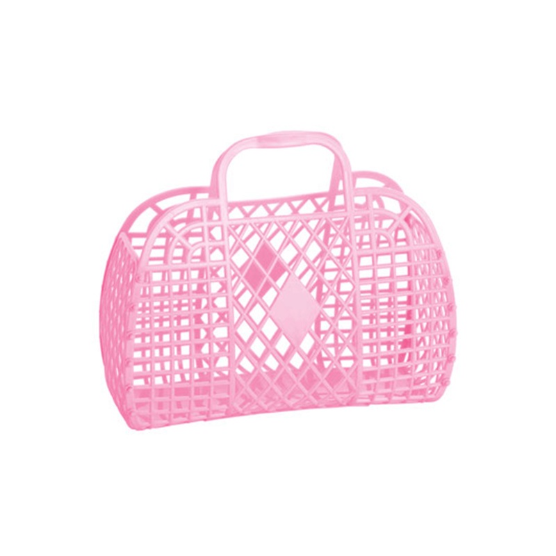 Retro Basket Jelly Bag, Bubblegum Pink - 2 Sizes