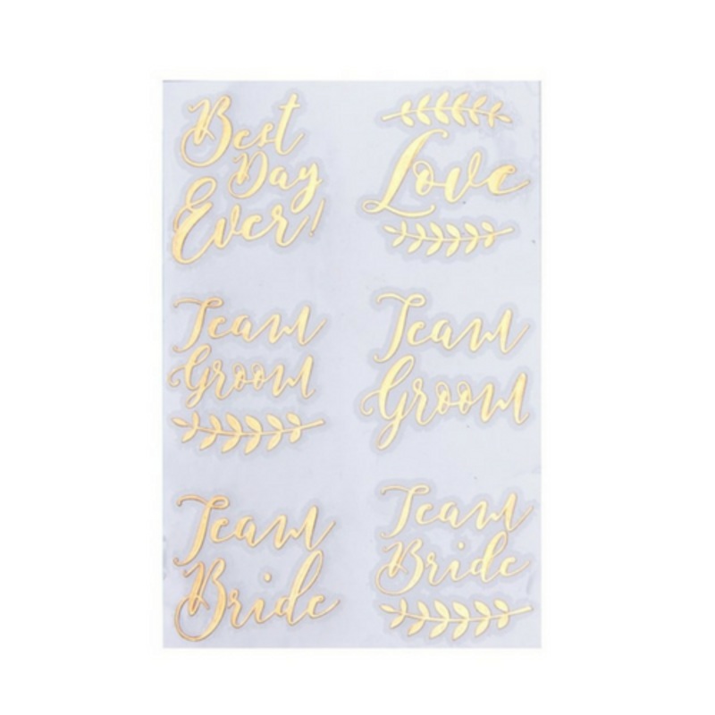 Team Bride Temporary Tattoos