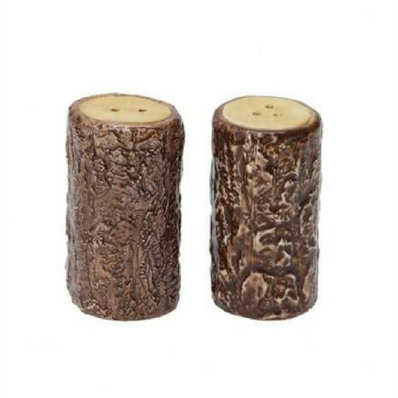 Tree Stump Salt and Pepper Shakers