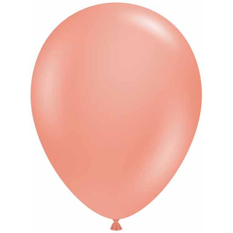 Tuftex 17" Rose Gold Metallic Balloons  (50/Pk)