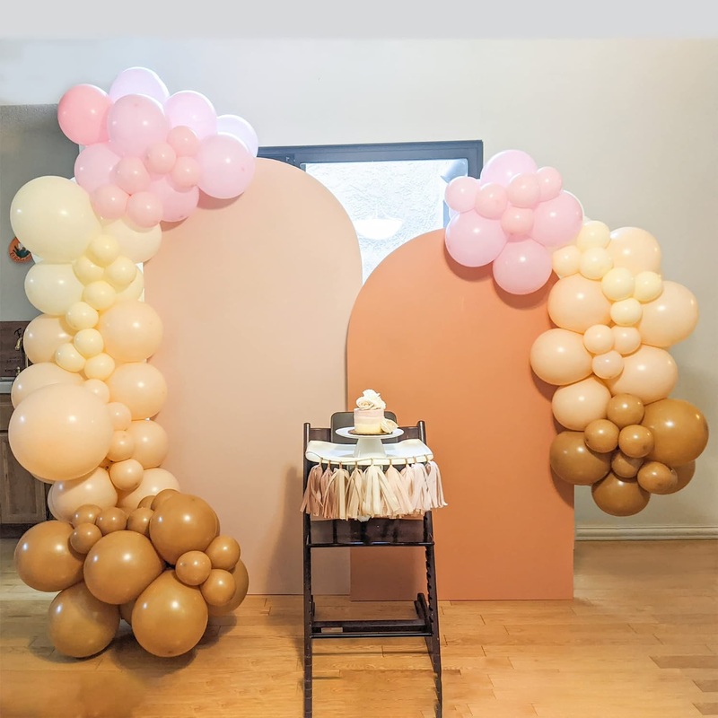 16ft Boho Balloons Garland Kit with Tassels - Boho Rainbow Balloon Arch Kit