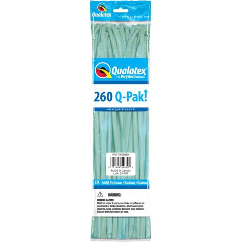 260 Q-Pak Winter Green Balloons (50/Bag)