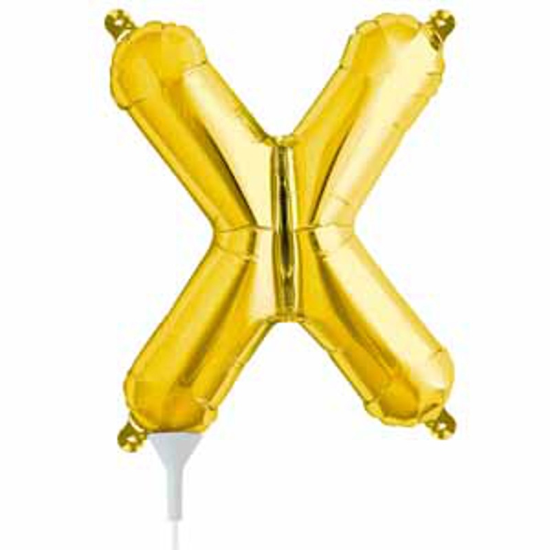 Gold Letter X 16" Wall Decor Packaged.