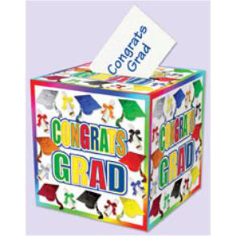 Graduation Card Box - 12" X 12" (1 Pack)