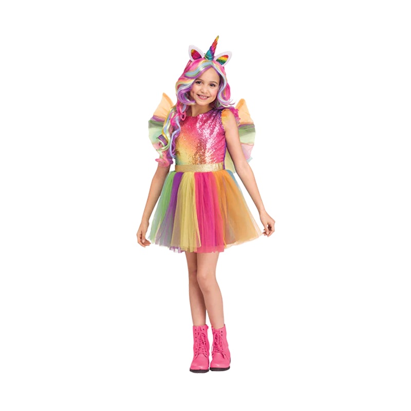 Rainbow Sequin Unicorn Child Costume - Small (4/6) (1/Pk)